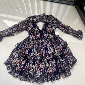 a beautiful floral dress